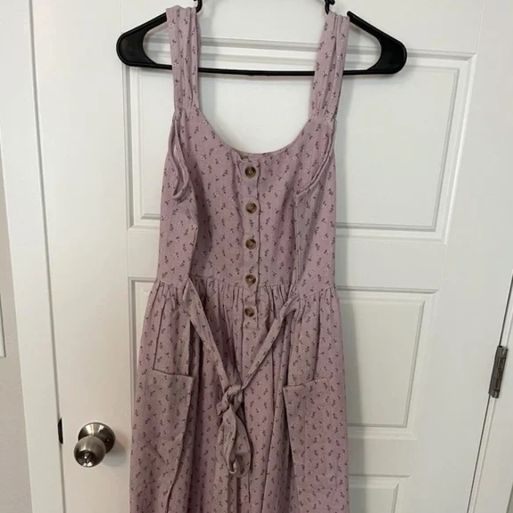 NWT Little Cottonwood Purple Floral Cottage Dress
